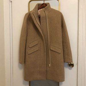 JCrew Cocoon Coat Italian Stadium Cloth Wool NWT